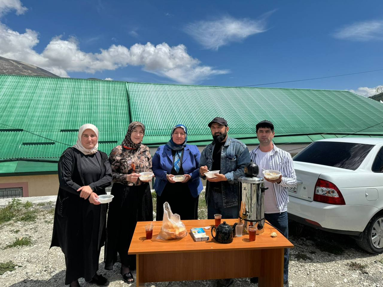 В День Победы в Гумбете провели акцию «Солдатская каша»